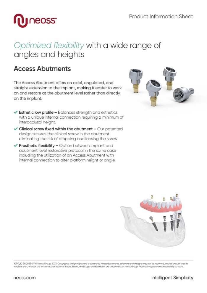 Access Abutments Product sheet