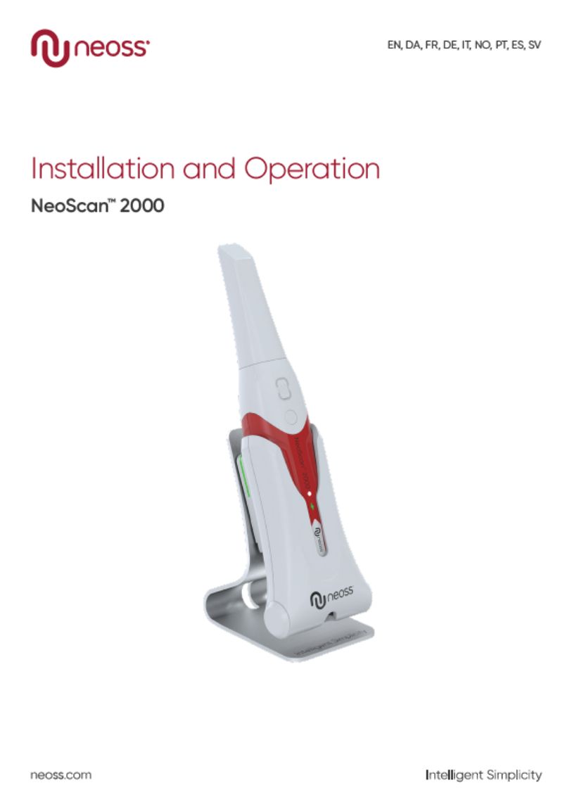 Installation and Operation Manual NeoScan 2000