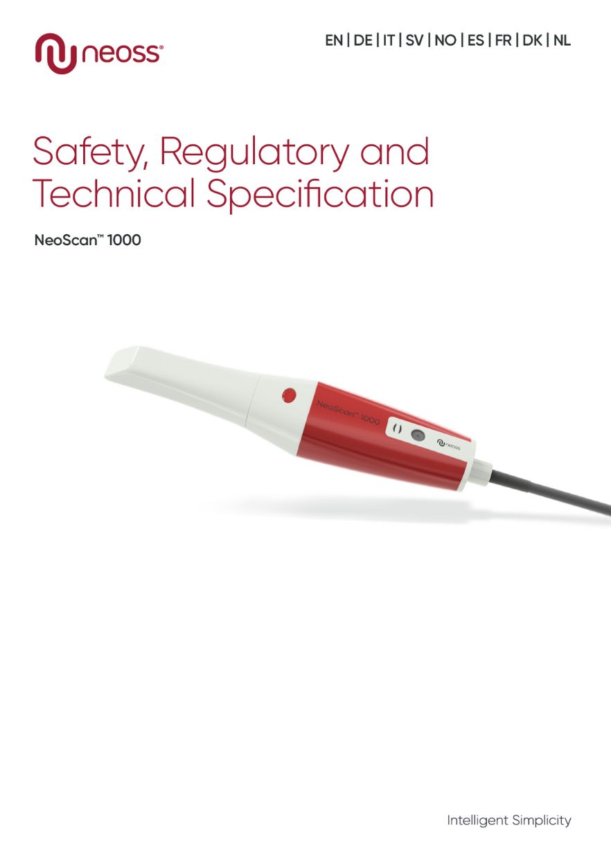 Safety, Regulatory and Technical manual NeoScan 1000
