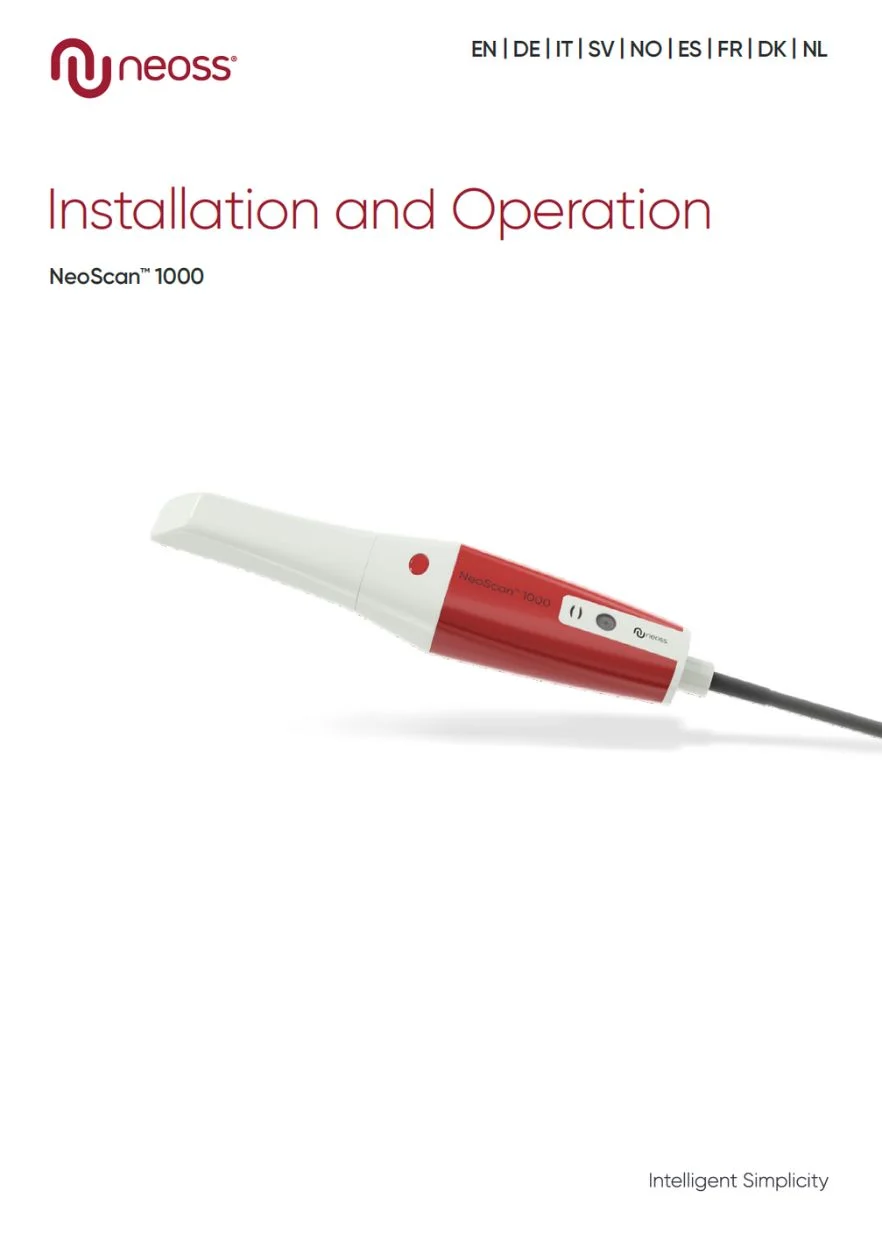 Installation and Operation Manual NeoScan 1000