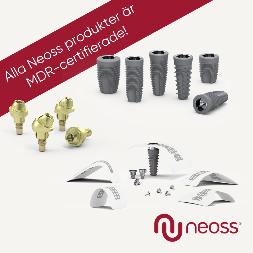 Alla Neoss® Groups produkter är certifierade enligt EU Medical Device